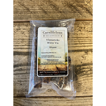 Carnilicious Vleessticks Witte Vis 100gr