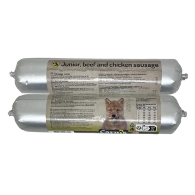 Carnis gestoomde worst Junior met rund&kip (24 x 400gr)