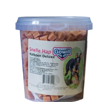 Gowill Snelle Hap Deluxe Kalkoen 450gr