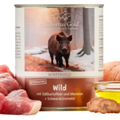 Hubertus Gold Winterjagd 2025 'Wild met zoete aardappel' 6 x 800gr